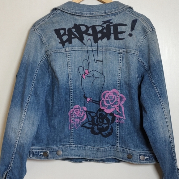 Torrid Barbie Women's Blue Button Down Denim Jacket - Picture 9 of 11